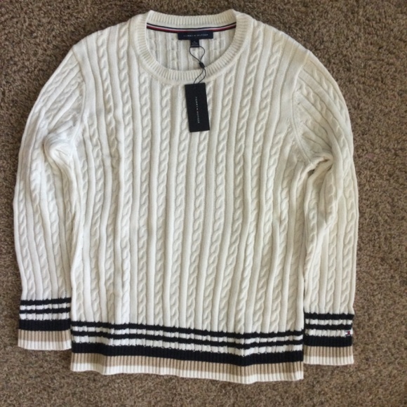 Brand New W/Tags🏷 TOMMY HILFIGER Women's Cotton Cable-Knit Sweater - Picture 8 of 8